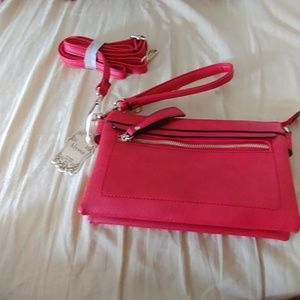 Red Alyssa cross body bag